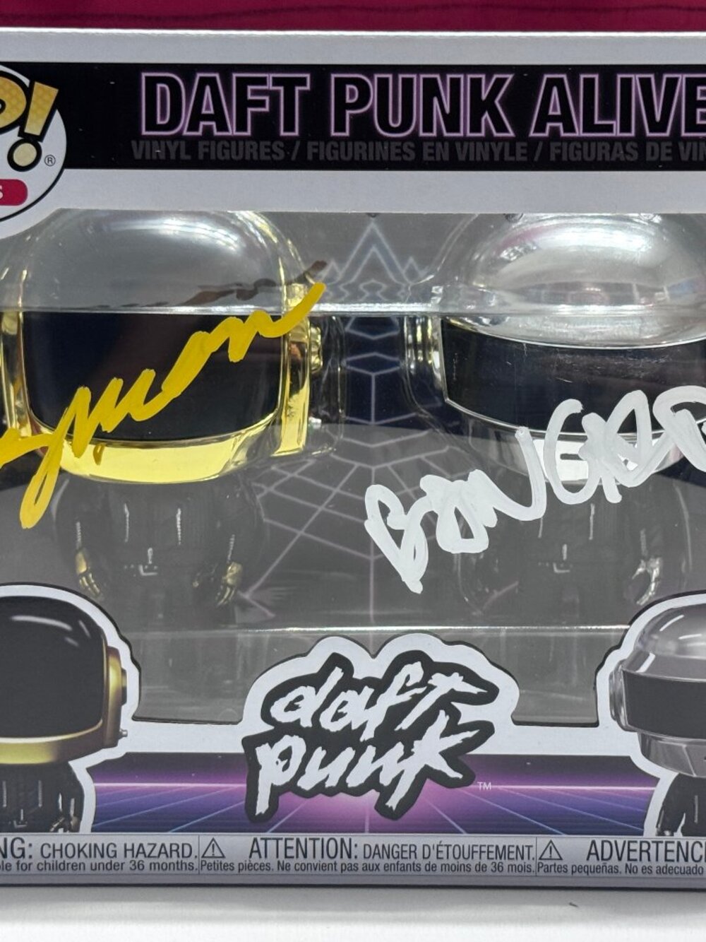 FUNKO POP! Daft Punk - ALIVE #2PK Signed by Bruce Campbell COA AUTHENTIC